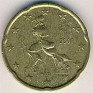 20 Euro Cent Italy 2002 KM# 214